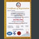 ISO 9001:2008 Certificate of Flowrite Valves Company